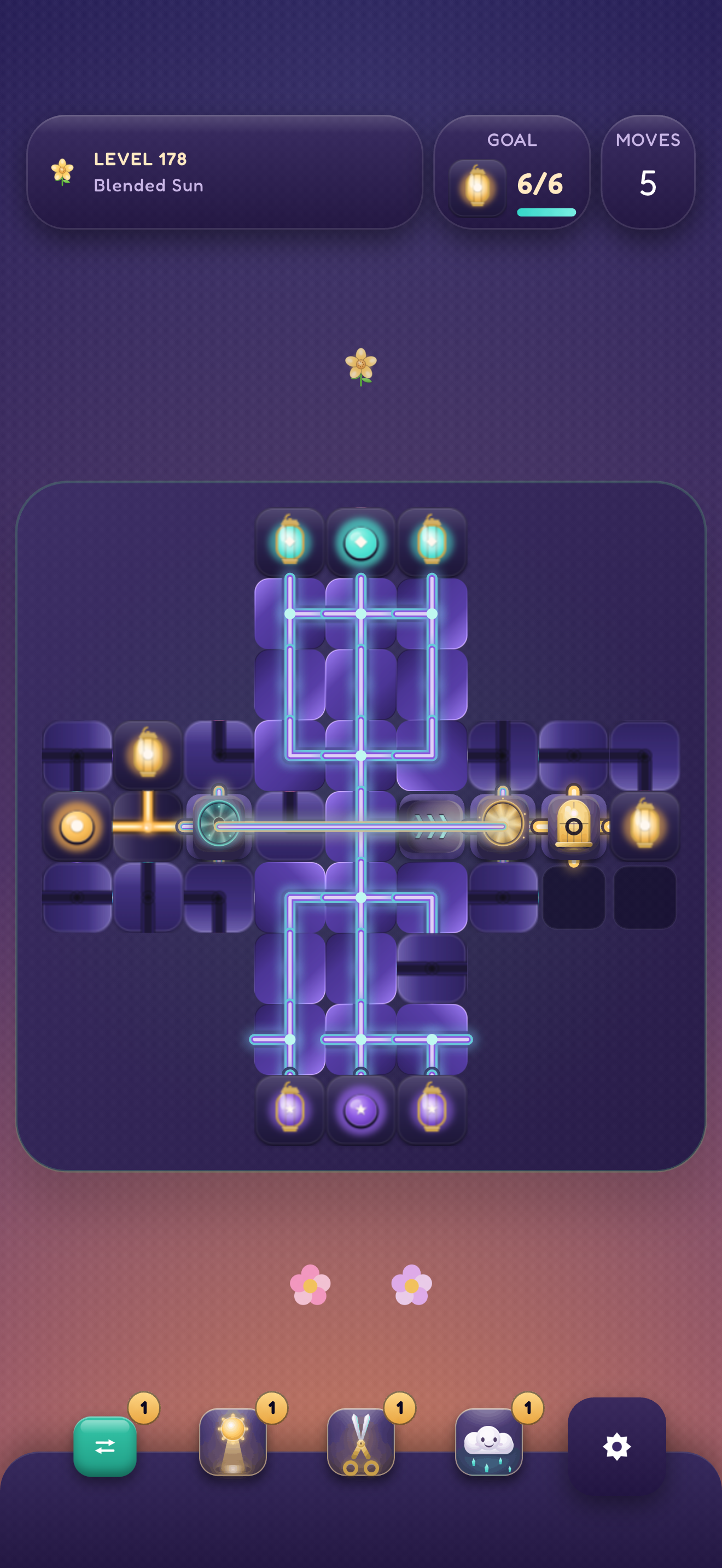 Lantern Garden running on a phone