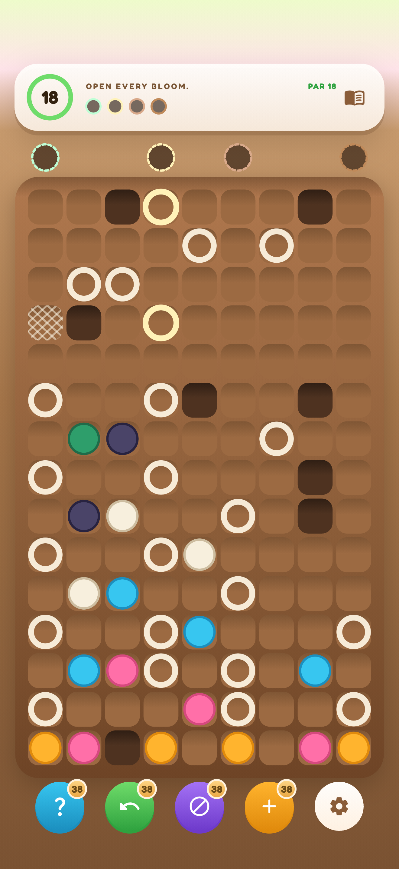 Root Colors running on a phone